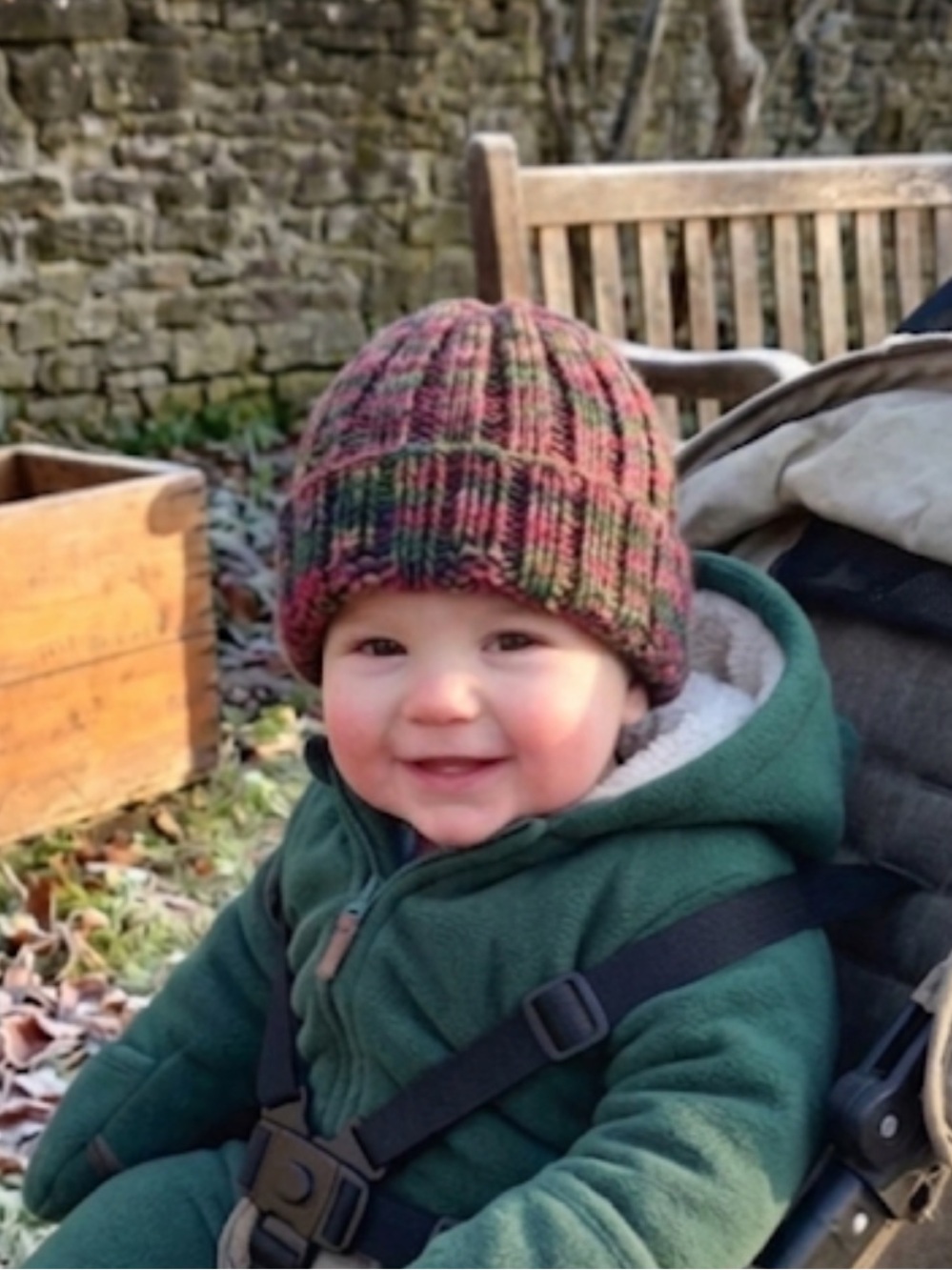 Multi Colored Knit Hat New Hand Crafted Infant to Toddler Warm Hat 3-12 Months